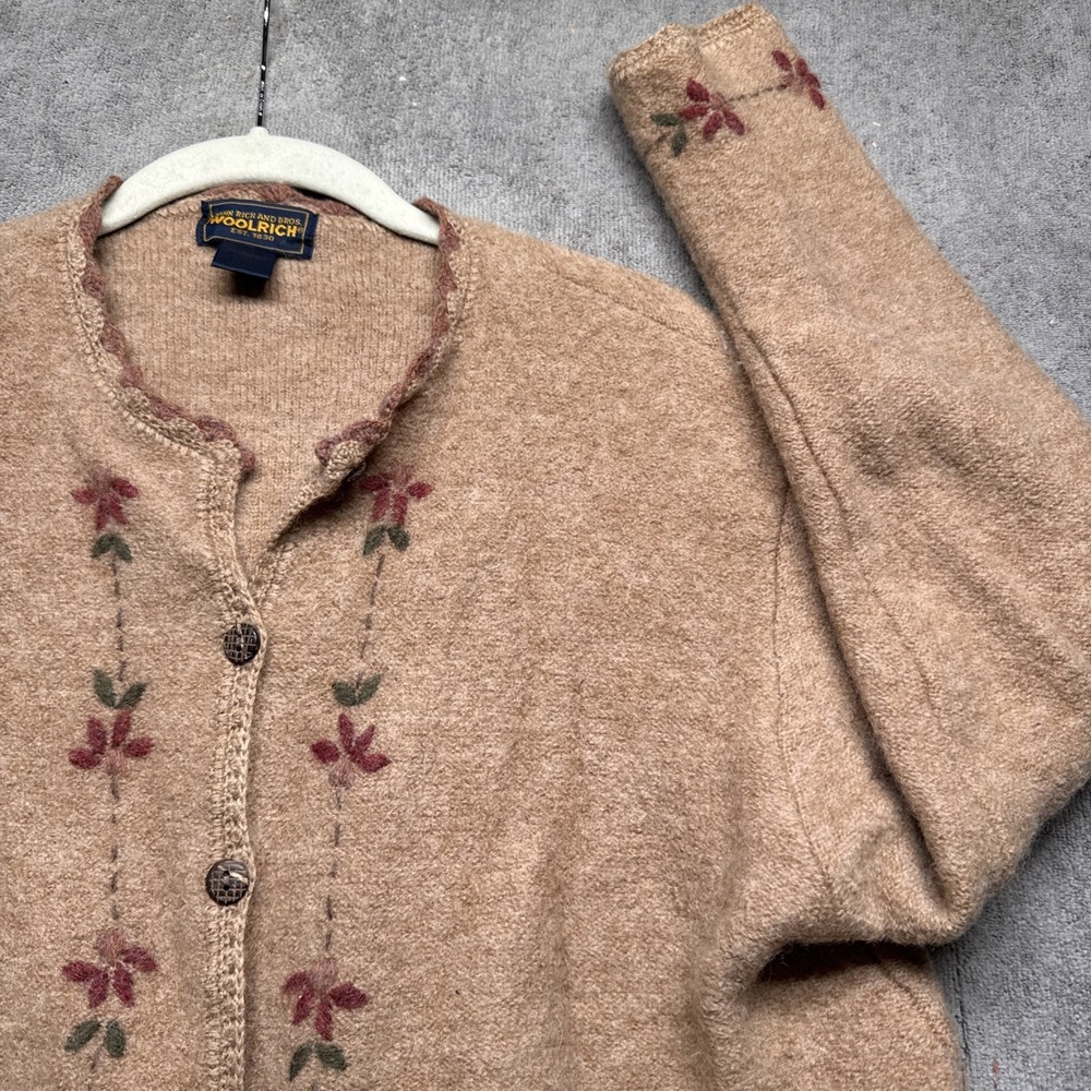 Woolrich Tan Floral Women's Sweater